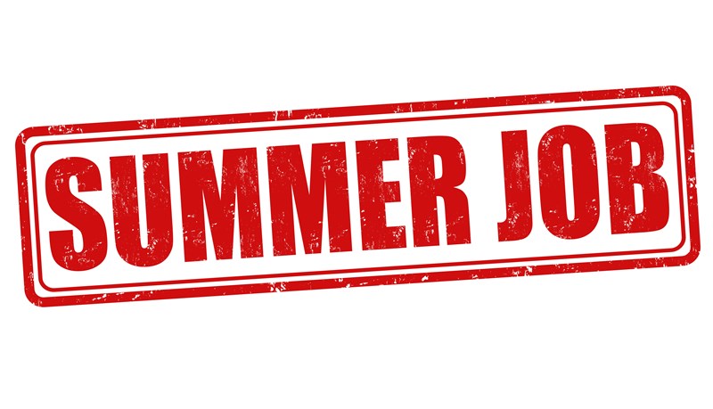 Students working summer jobs